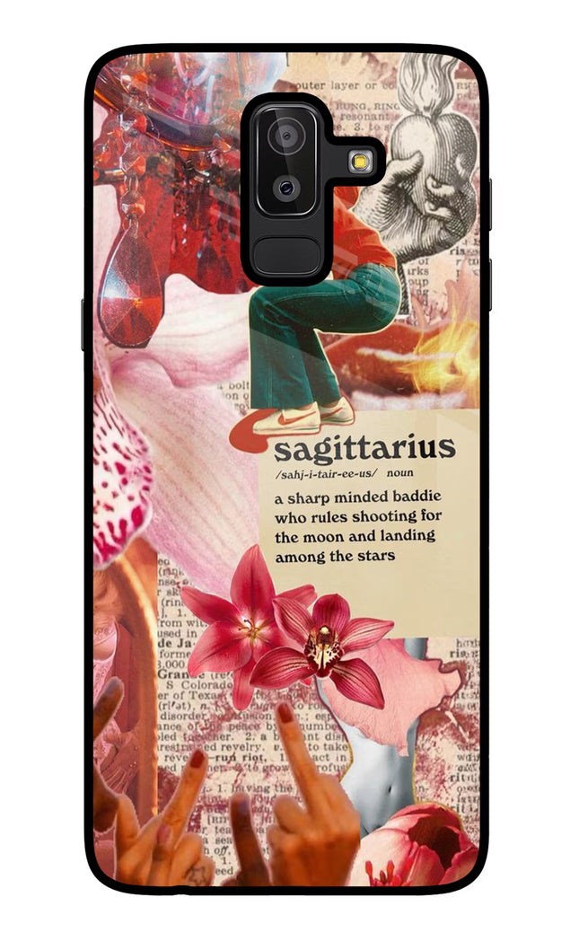 Sagittarius Zodiac Samsung J8 Glass Case Back Cover by Casekaro