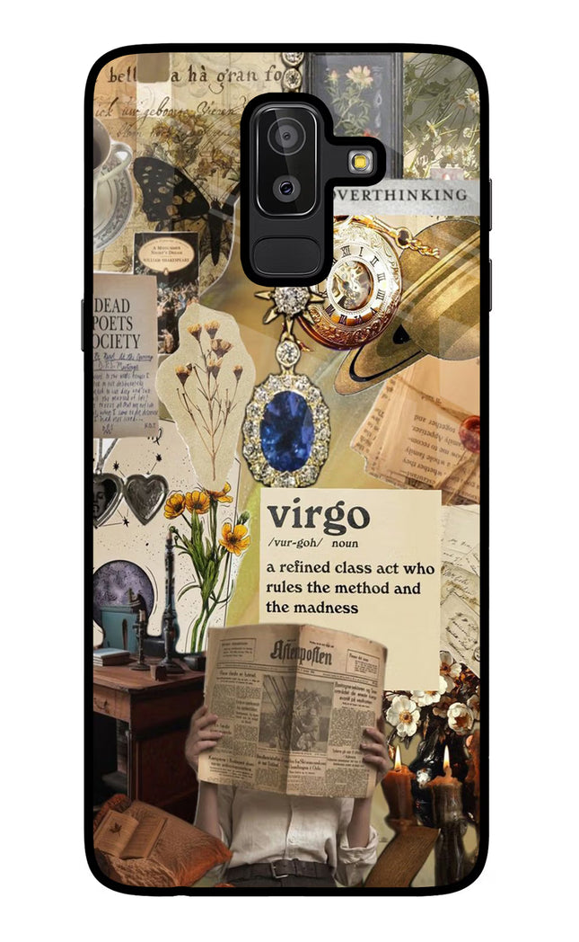 Virgo Zodiac Samsung J8 Glass Case Back Cover by Casekaro