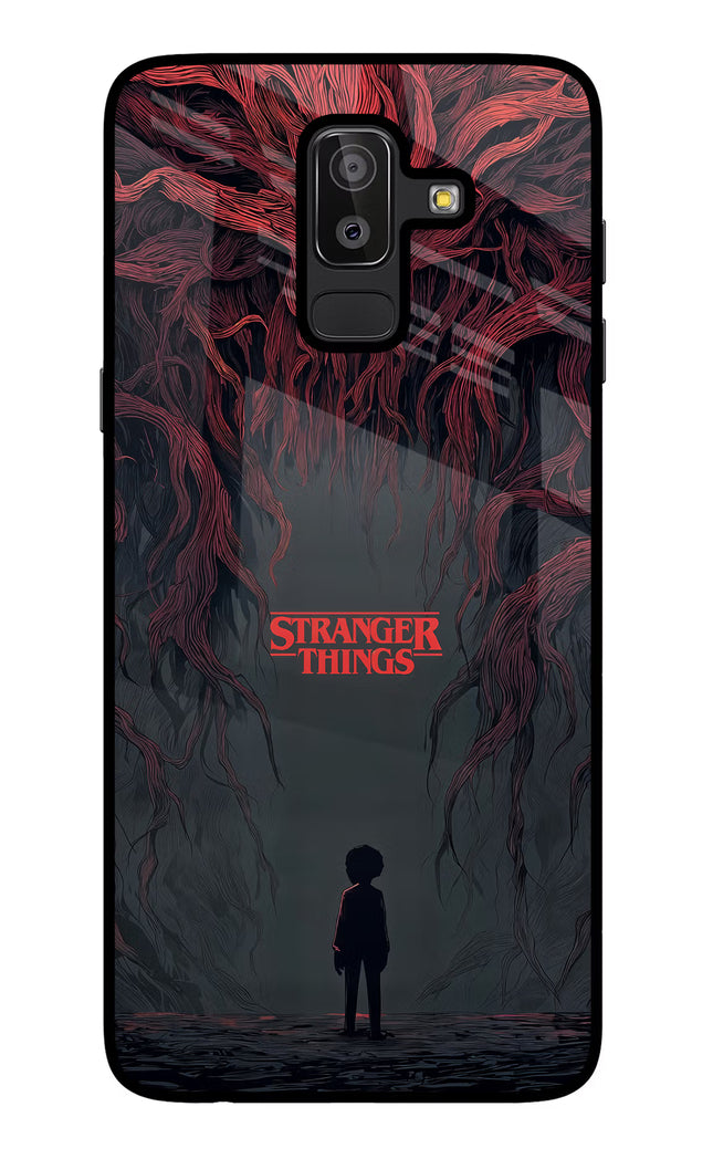 Ordinary Things Dark Side Samsung J8 Glass Case Back Cover by Casekaro