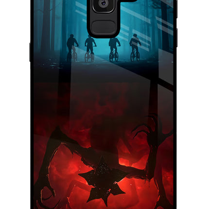 Ordinary Things Downside Up Samsung J8 Glass Case Back Cover by Casekaro