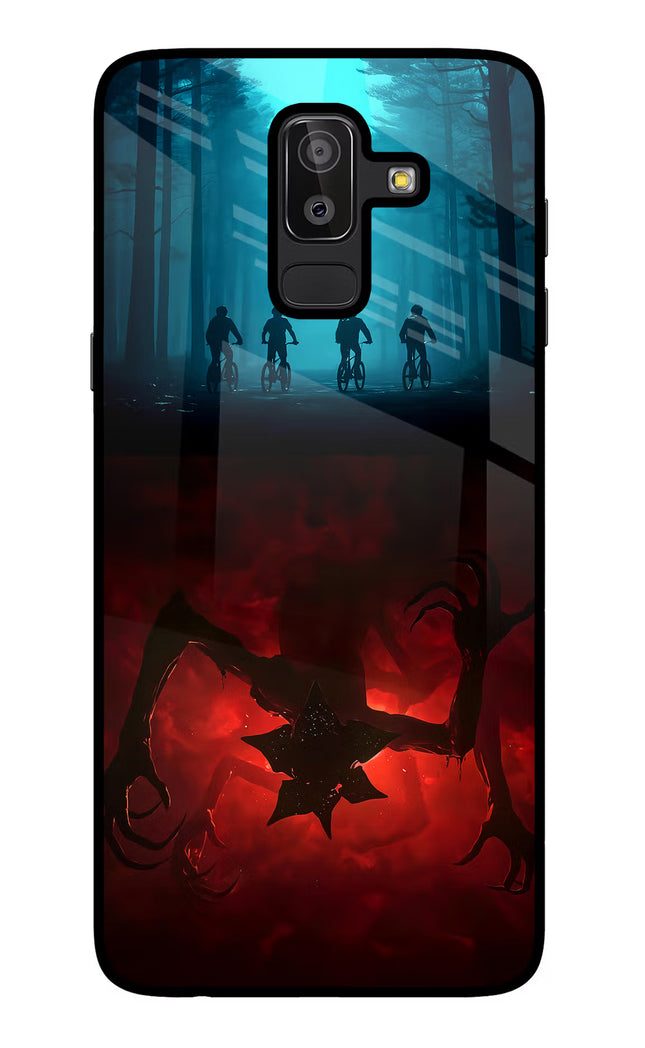 Ordinary Things Downside Up Samsung J8 Glass Case Back Cover by Casekaro