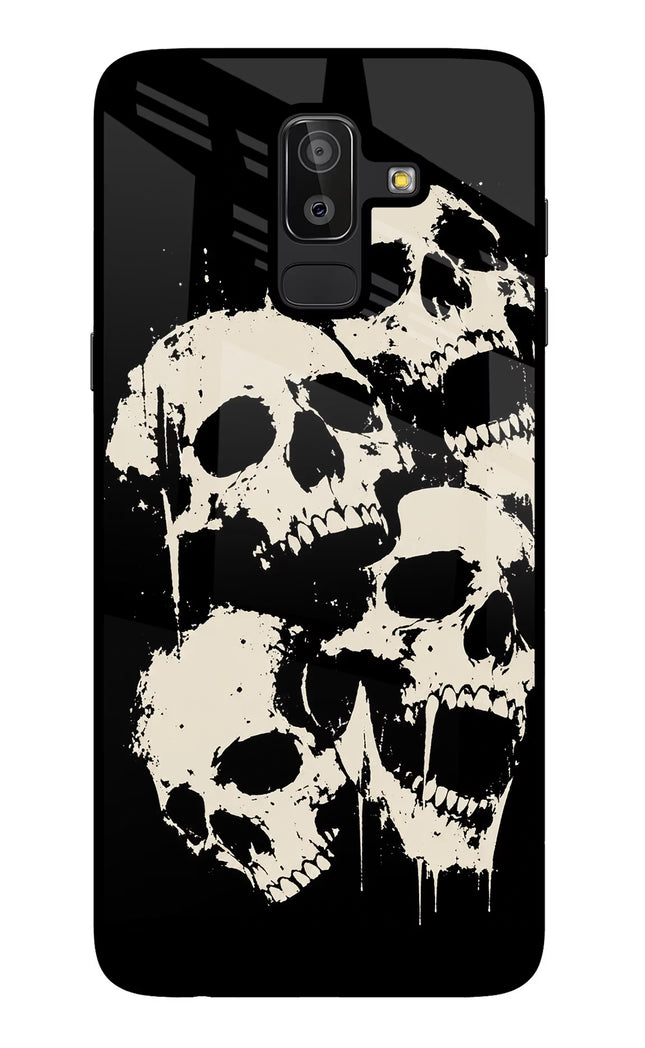 Dead Stack Samsung J8 Glass Case Back Cover by Casekaro