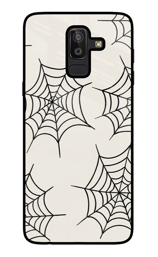 Spider Web Samsung J8 Glass Case