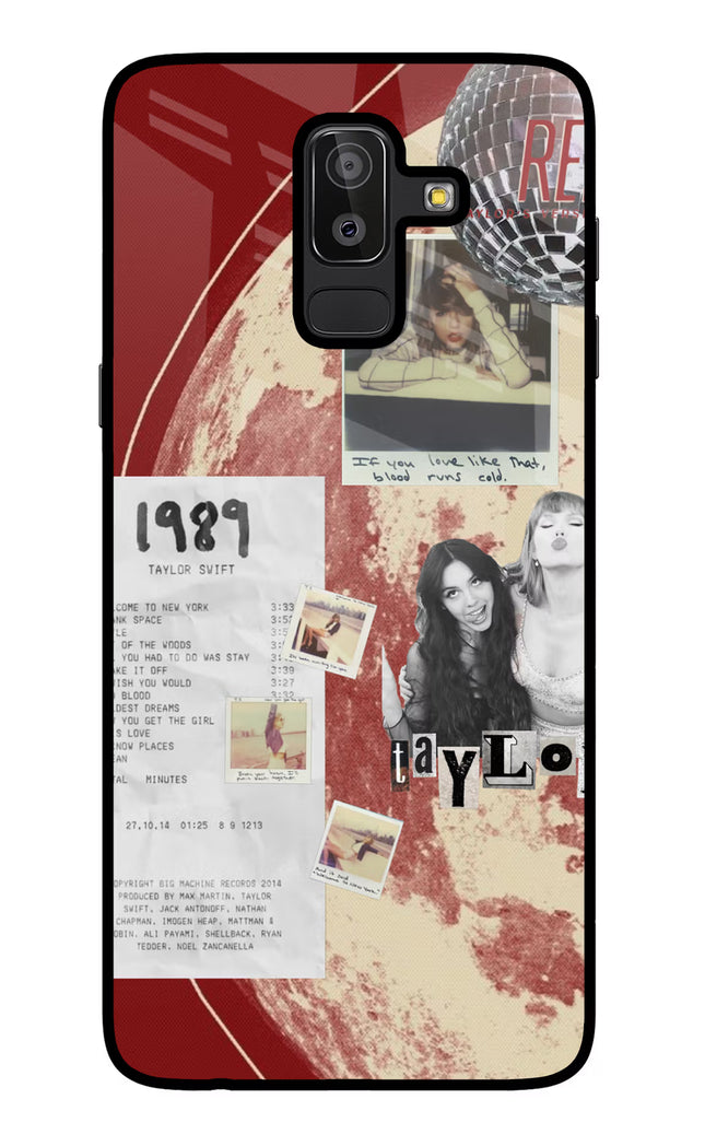 Taylor Swift Samsung J8 Glass Case Back Cover by Casekaro