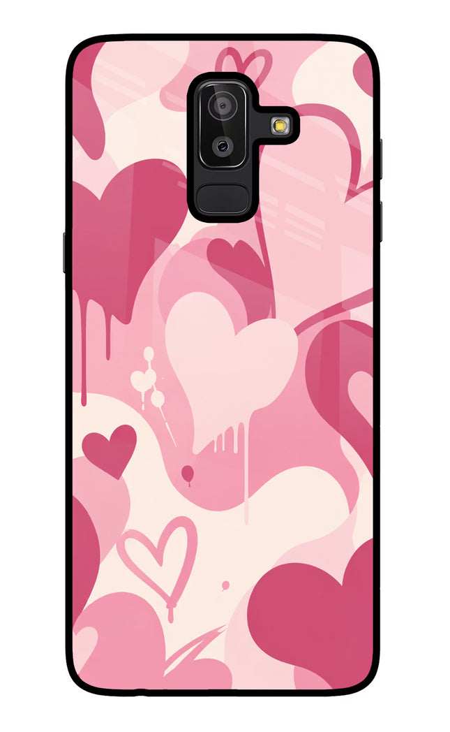 Hearty case Samsung J8 Glass Case Back Cover by Casekaro