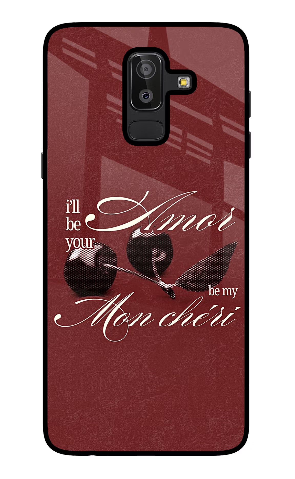 Velvet Cherry Samsung J8 Glass Case