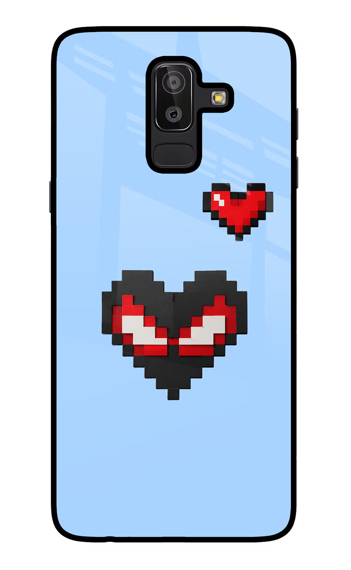 Peter Heart Samsung J8 Glass Case