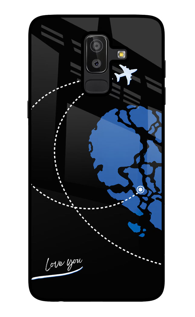 Love Orbit Samsung J8 Glass Case
