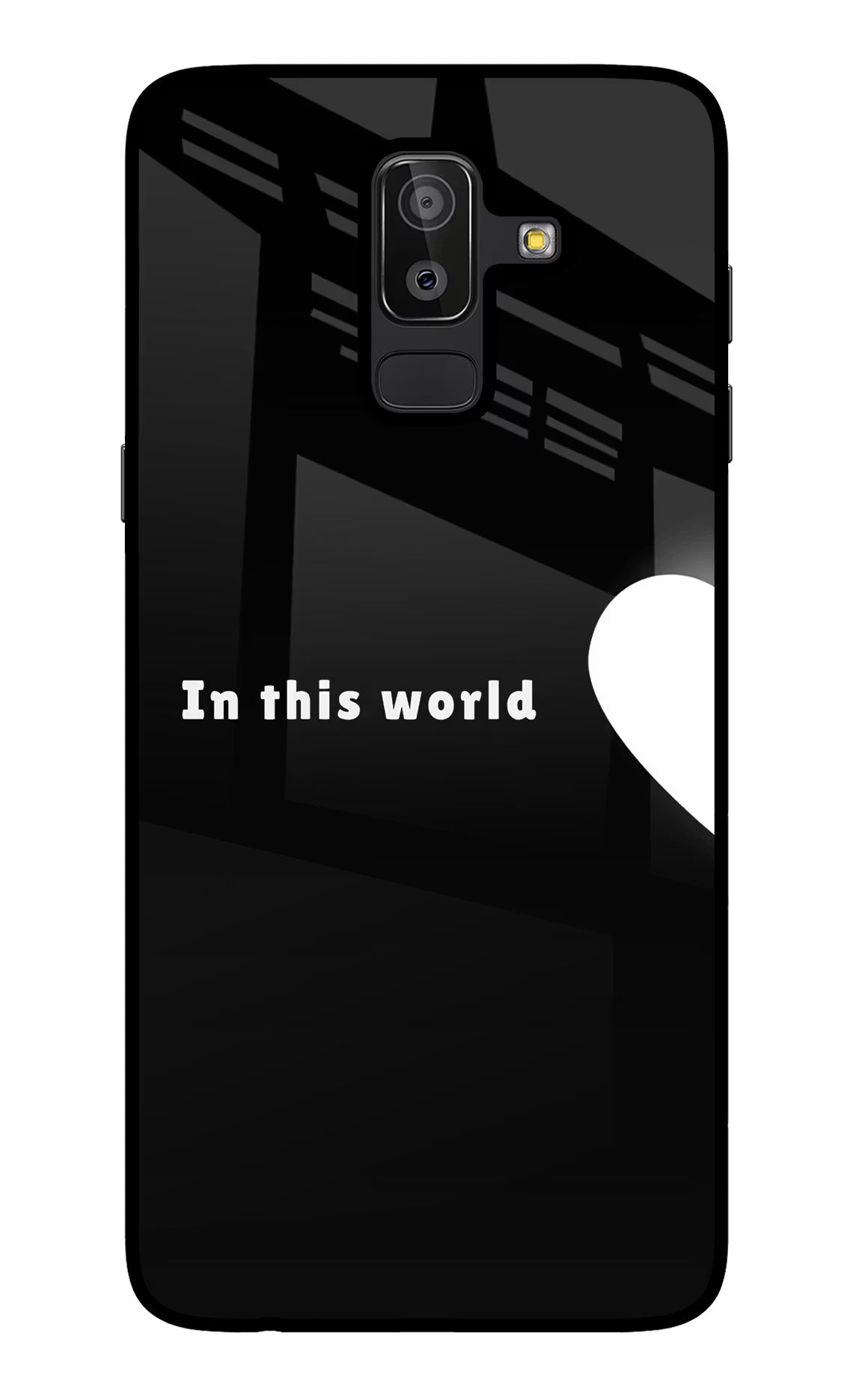 This World Samsung J8 Glass Case