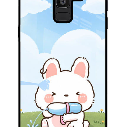 Bunny Treat Samsung J8 Glass Case
