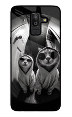 Hood Cats Samsung J8 Glass Case