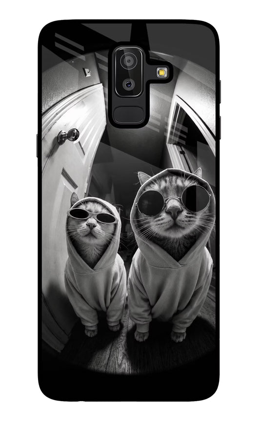 Hood Cats Samsung J8 Glass Case
