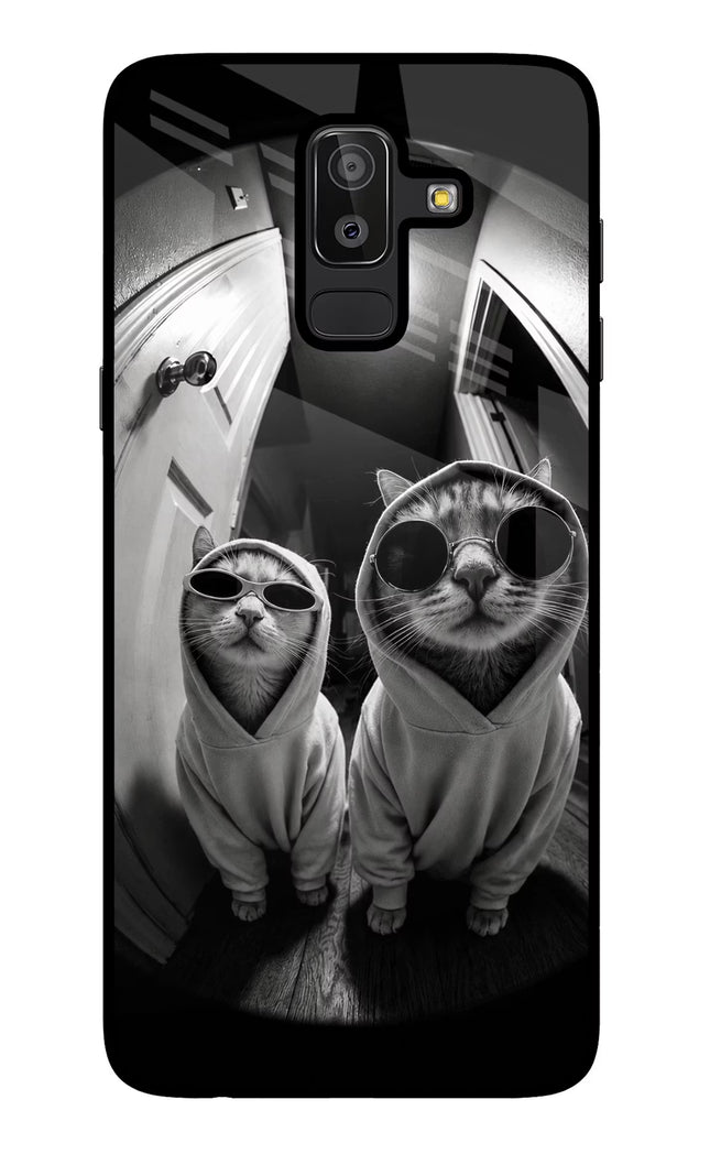 Hood Cats Samsung J8 Glass Case