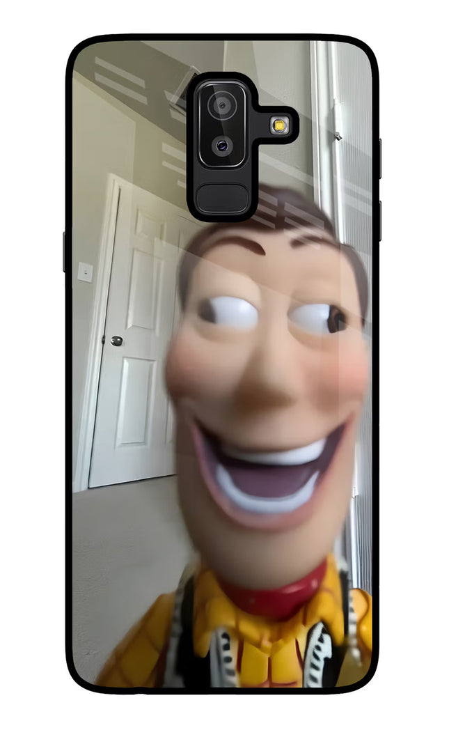 Side Eye Woody Samsung J8 Glass Case