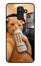 Gamer Cat Energy Samsung J8 Glass Case
