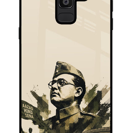 Netaji Rising Samsung J8 Glass Case