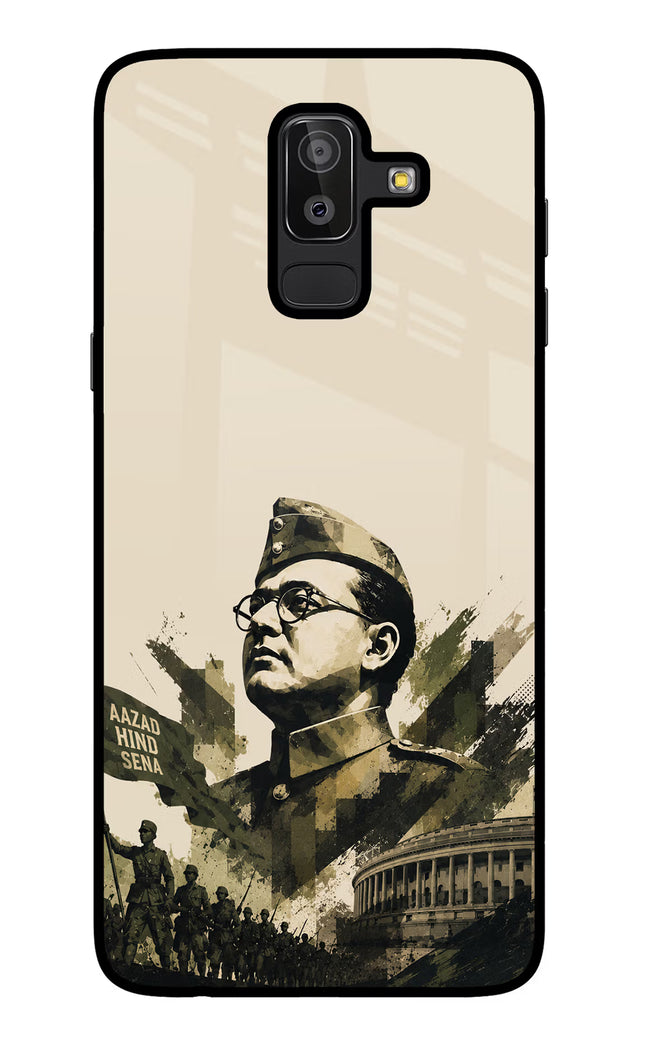 Netaji Rising Samsung J8 Glass Case