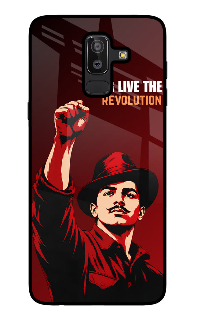 Bhagat Singh Revolution Samsung J8 Glass Case