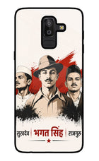 Bhagat Singh Trio Samsung J8 Glass Case