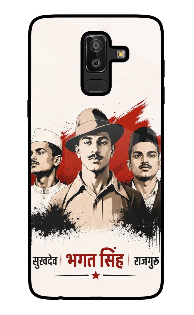 Bhagat Singh Trio Samsung J8 Glass Case