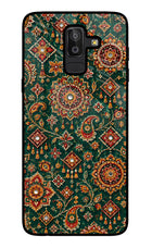 Green Pataka Samsung J8 Glass Case