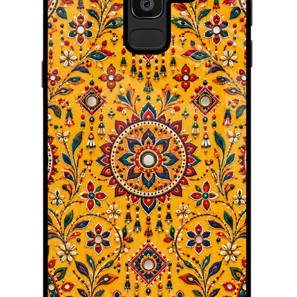 Sunlit Aura Samsung J8 Glass Case