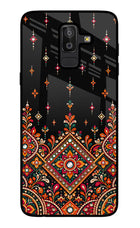 Noir Mehfil Samsung J8 Glass Case