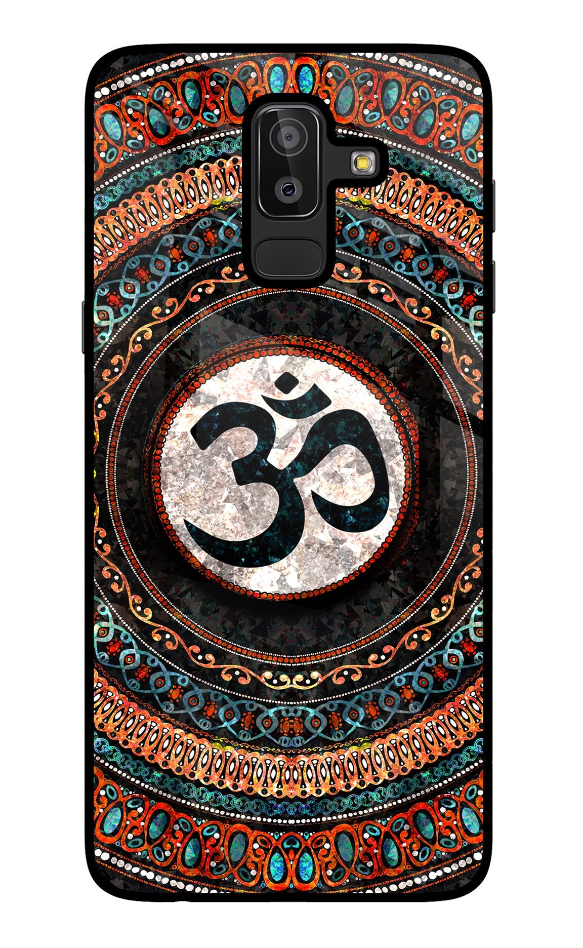 Om Culture Samsung J8 Glass Case