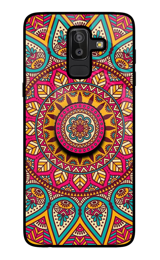 Mandala Samsung J8 Glass Case