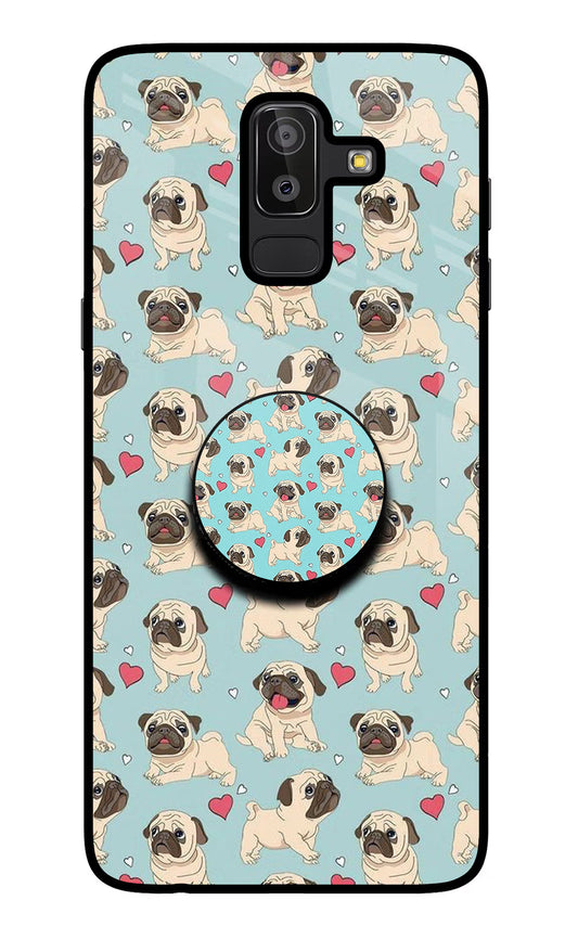 Pug Dog Samsung J8 Glass Case