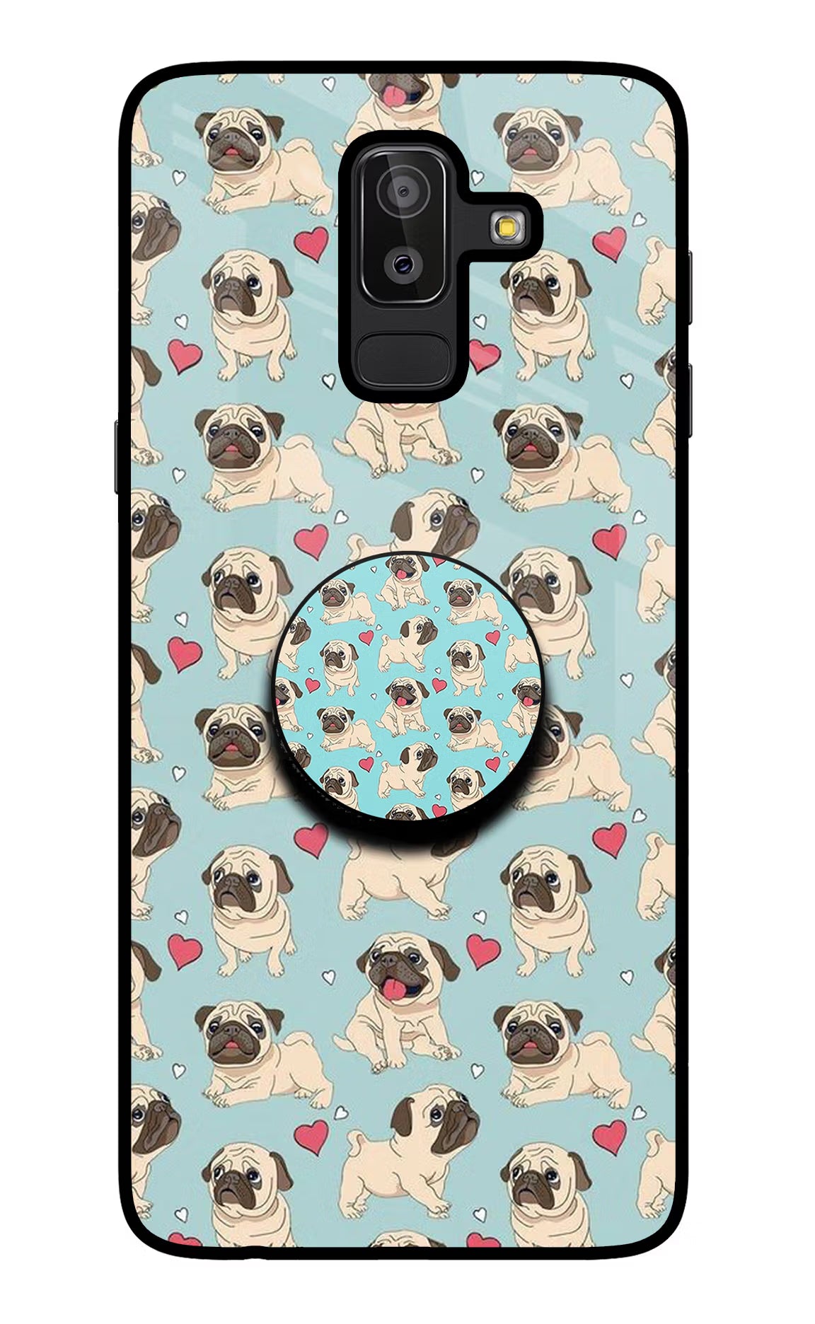 Pug Dog Samsung J8 Pop Case by Casekaro