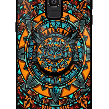 Angry Owl Samsung J8 Glass Case