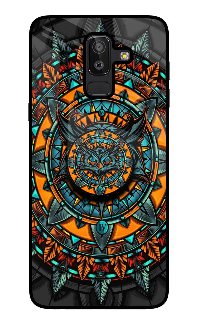 Angry Owl Samsung J8 Glass Case