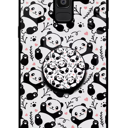 Cute Panda Samsung J8 Pop Case by Casekaro