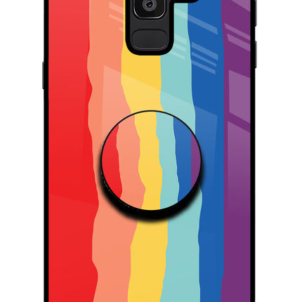Rainbow Samsung J8 Pop Case by Casekaro