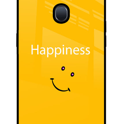Happiness With Smiley Oppo F9/F9 Pro Glass Case Back Cover by Casekaro