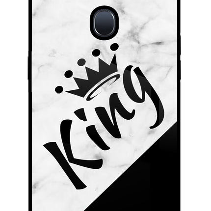 King Oppo F9/F9 Pro Glass Case Back Cover by Casekaro