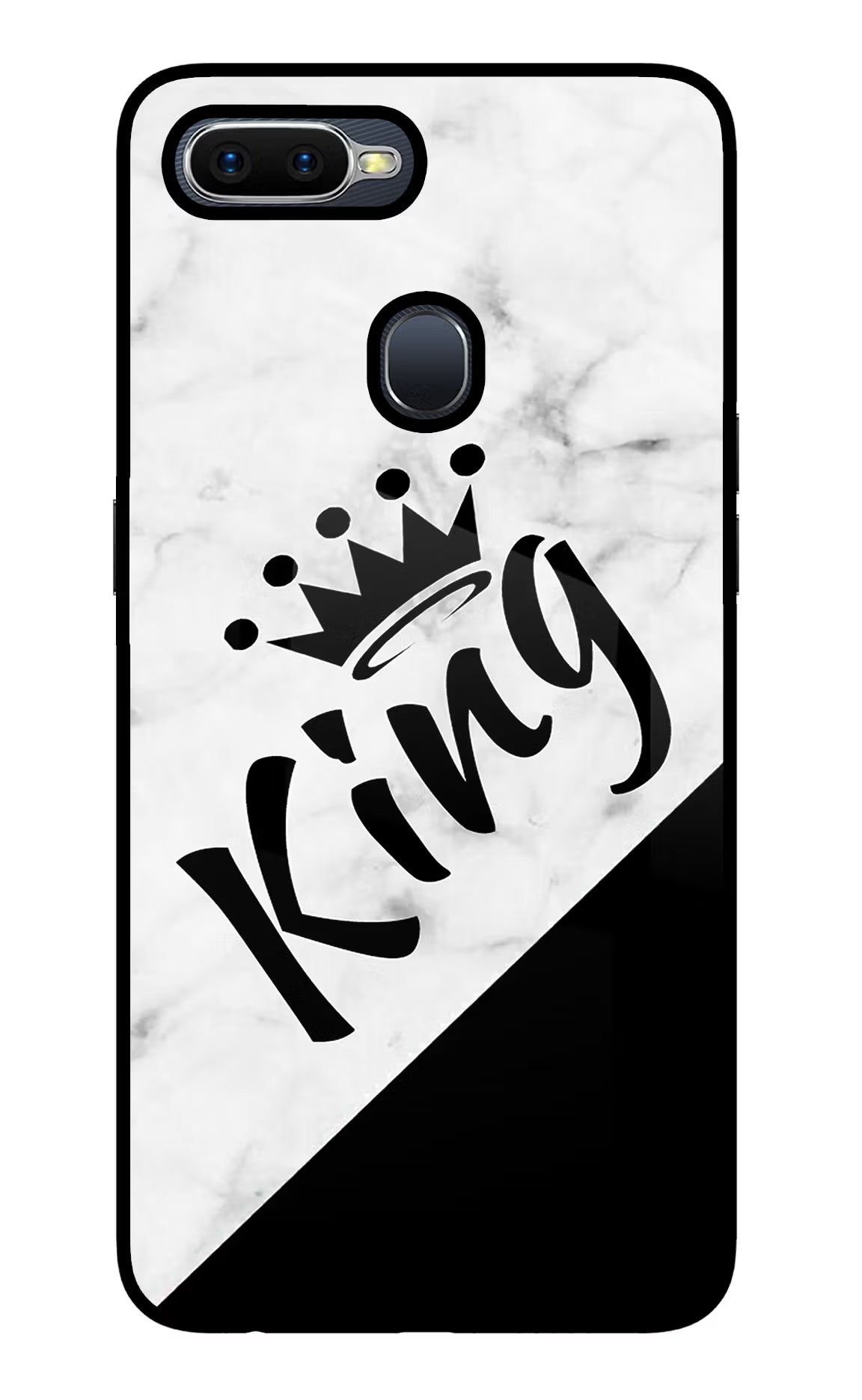 King Oppo F9/F9 Pro Glass Case Back Cover by Casekaro