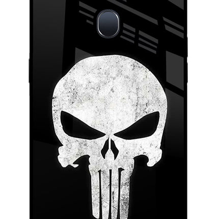Punisher Skull Oppo F9/F9 Pro Glass Case Back Cover by Casekaro
