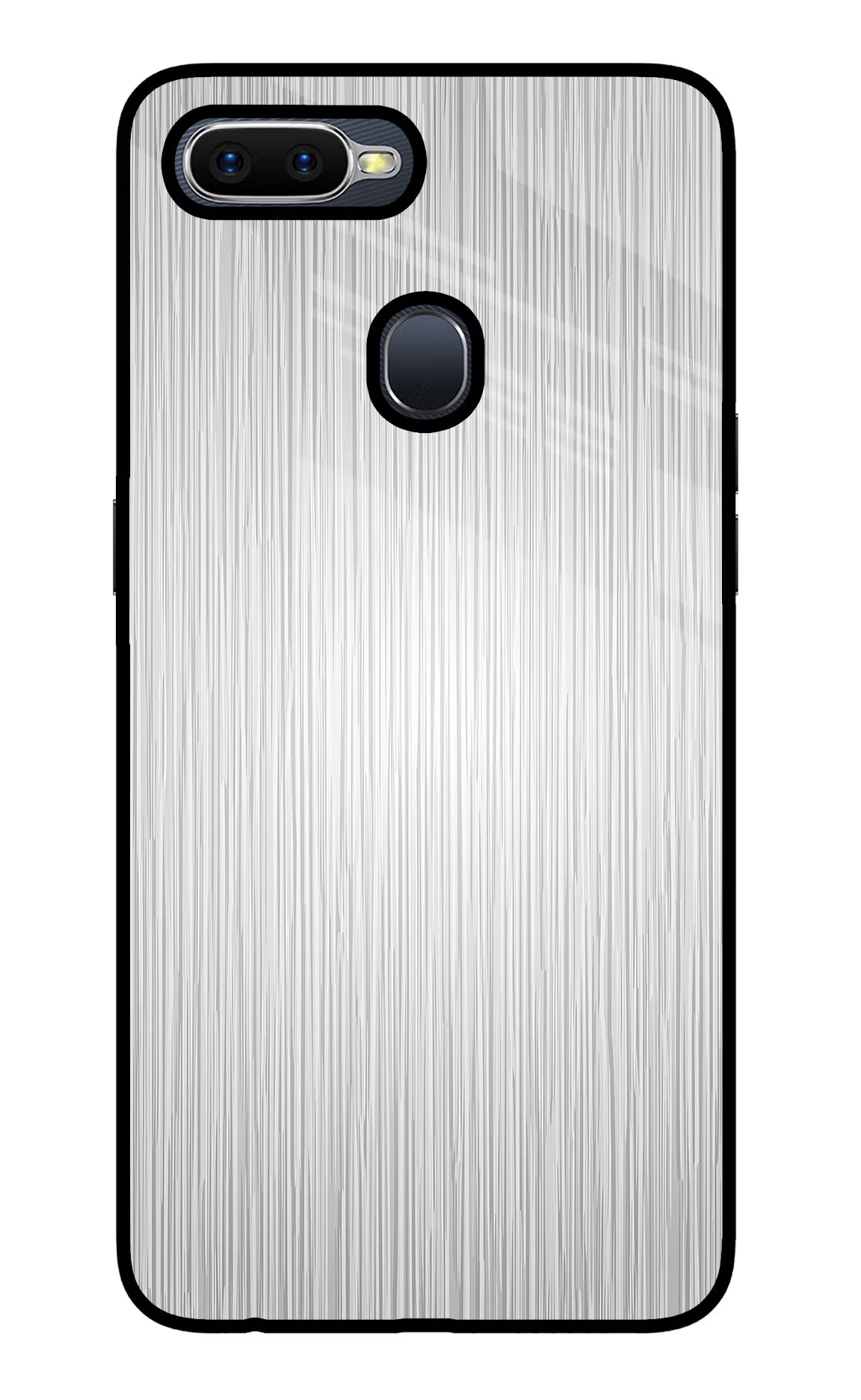 Wooden Grey Texture Oppo F9/F9 Pro Glass Case Back Cover by Casekaro