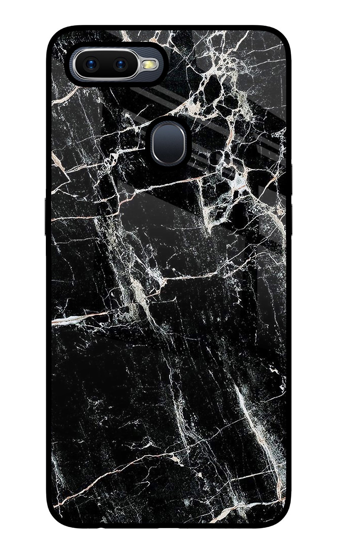 Black Marble Texture Oppo F9/F9 Pro Back Cover