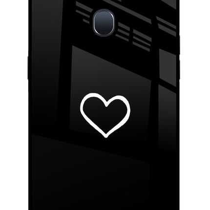 Heart Oppo F9/F9 Pro Glass Case Back Cover by Casekaro