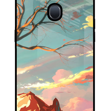 Scenery Oppo F9/F9 Pro Glass Case Back Cover by Casekaro