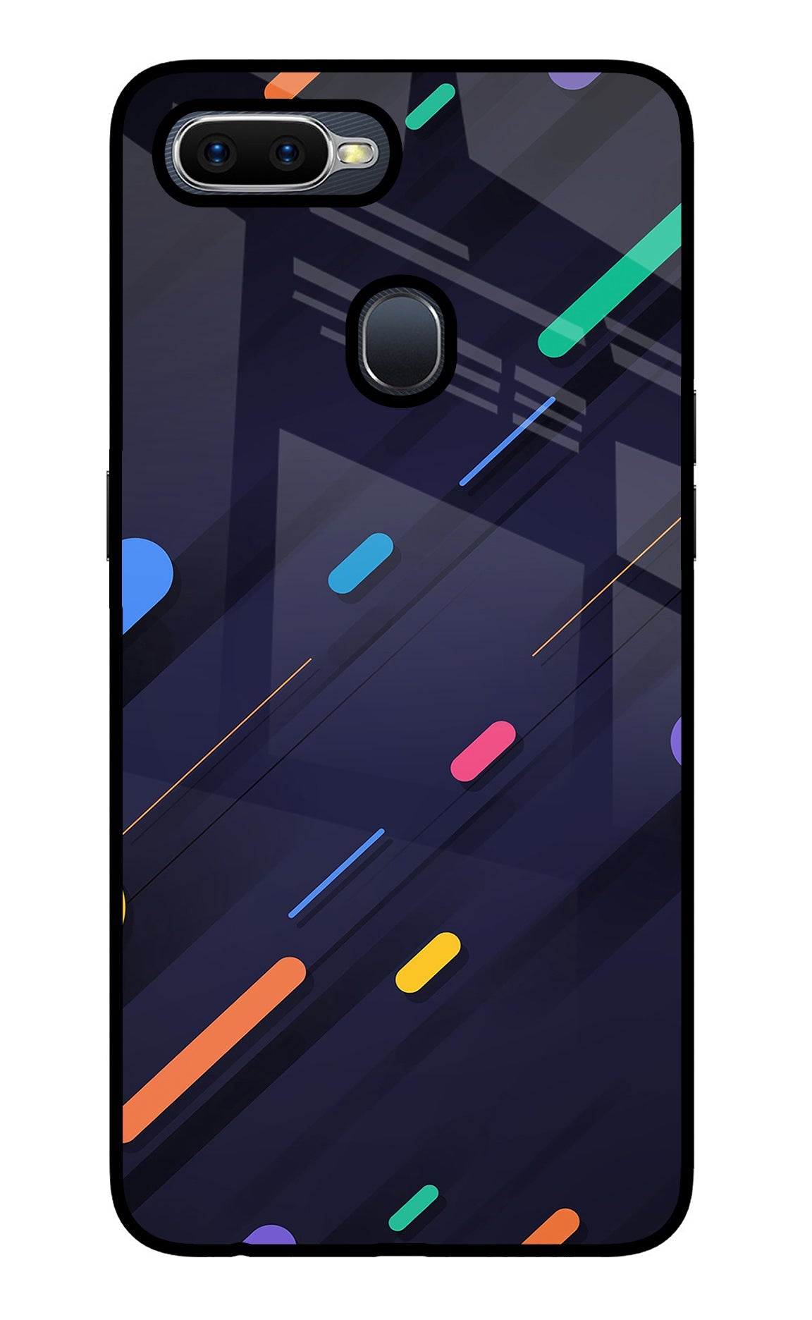 Abstract Design Oppo F9/F9 Pro Glass Case