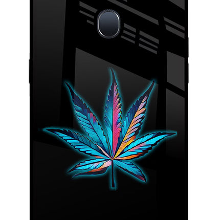 Weed Oppo F9/F9 Pro Glass Case Back Cover by Casekaro