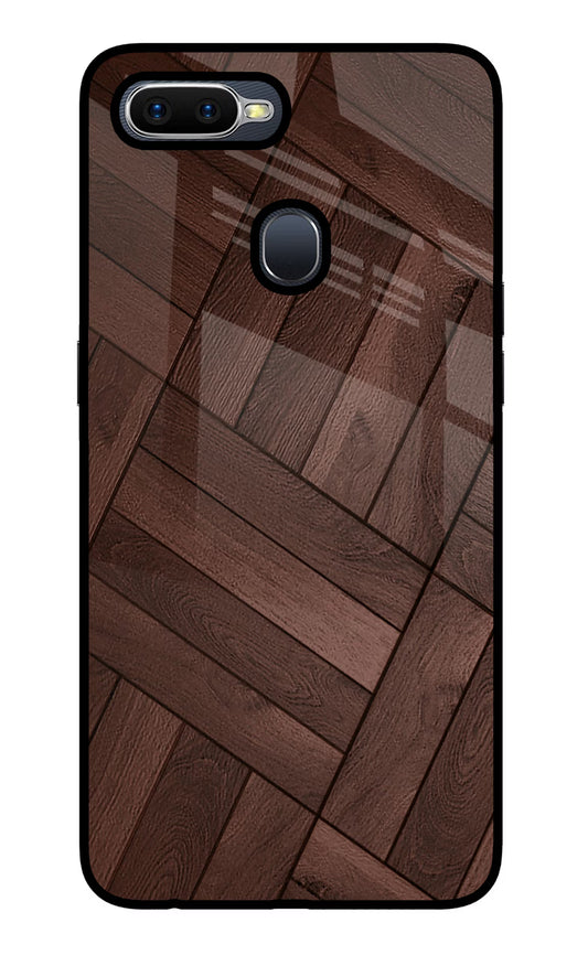 Wooden Texture Design Oppo F9/F9 Pro Glass Case