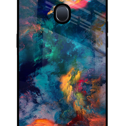 Artwork Paint Oppo F9/F9 Pro Glass Case Back Cover by Casekaro
