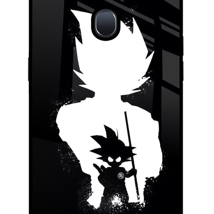 Goku Shadow Oppo F9/F9 Pro Glass Case Back Cover by Casekaro