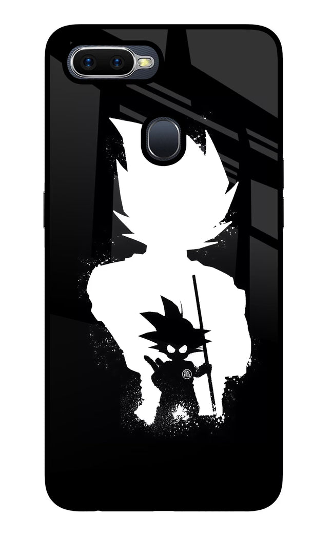 Goku Shadow Oppo F9/F9 Pro Glass Case Back Cover by Casekaro