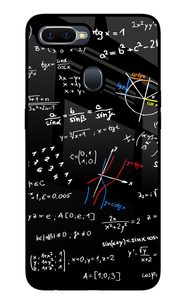 Mathematics Formula Oppo F9/F9 Pro Glass Case Back Cover by Casekaro